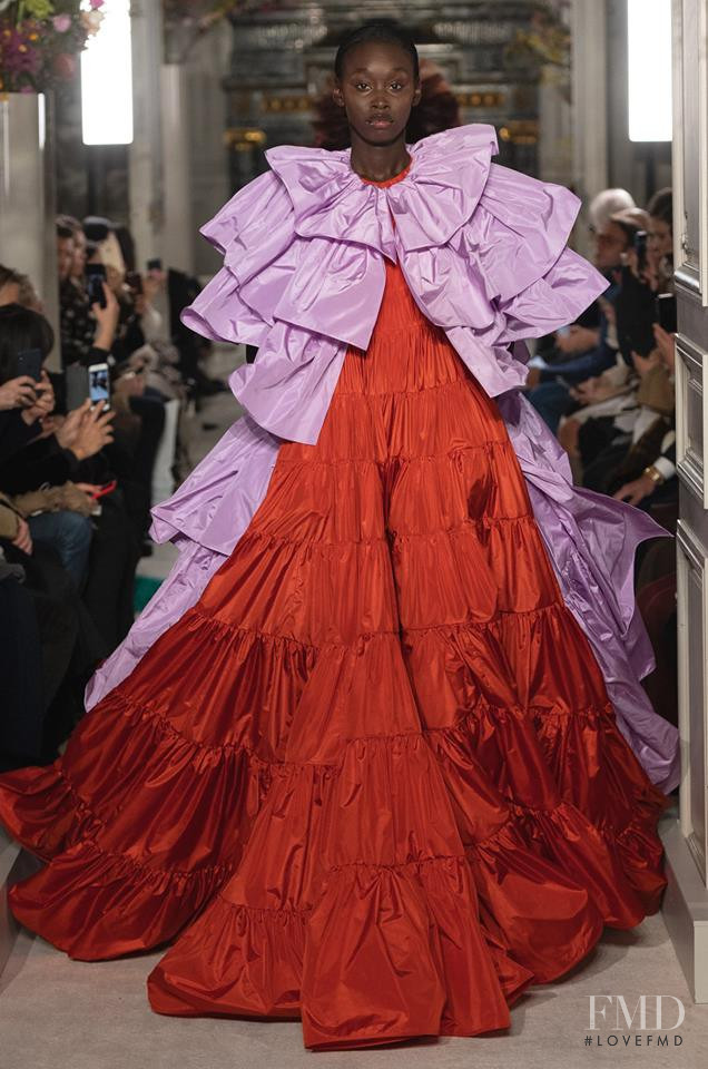 Sabah Koj featured in  the Valentino Couture fashion show for Spring/Summer 2019