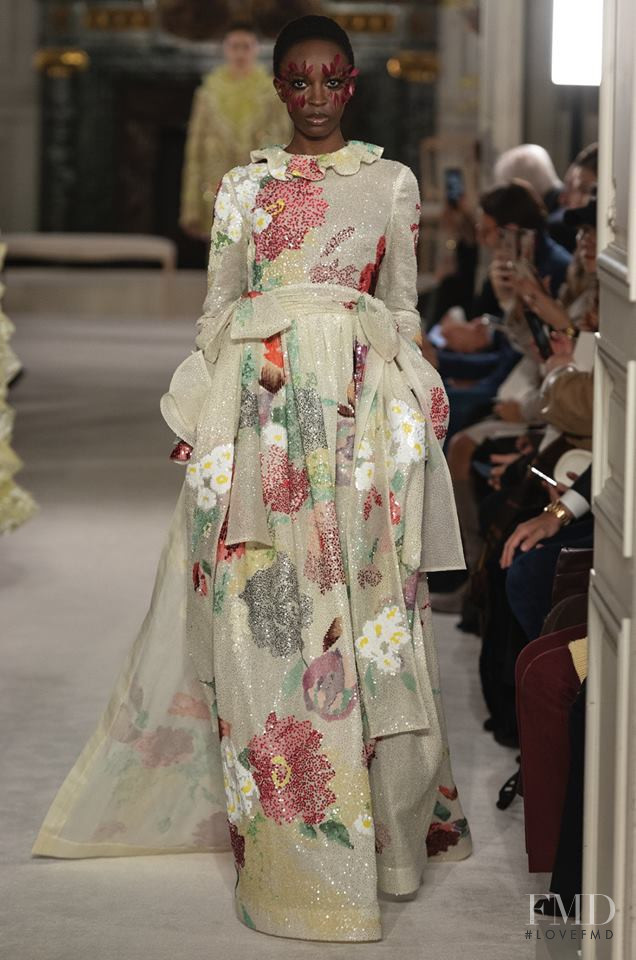 Nicole Atieno featured in  the Valentino Couture fashion show for Spring/Summer 2019