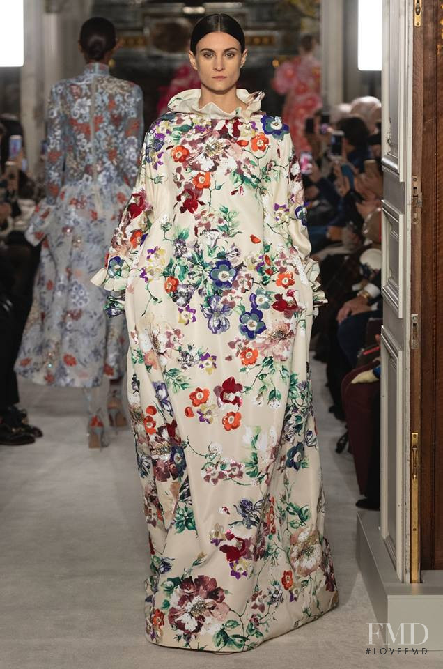 Cecile Canepa featured in  the Valentino Couture fashion show for Spring/Summer 2019