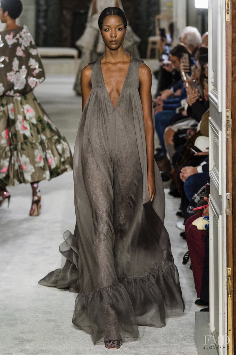 Miqueal Symone Williams featured in  the Valentino Couture fashion show for Spring/Summer 2019