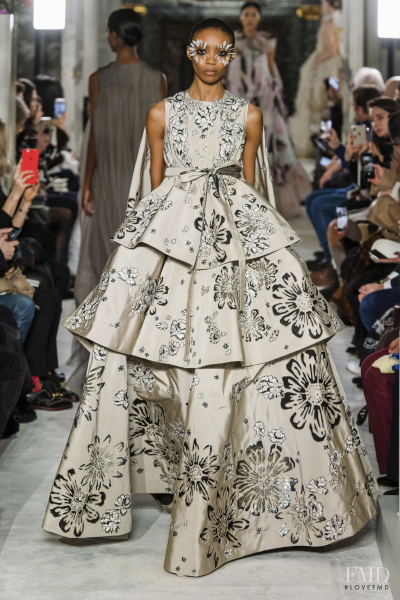 Hannah Shakespeare featured in  the Valentino Couture fashion show for Spring/Summer 2019