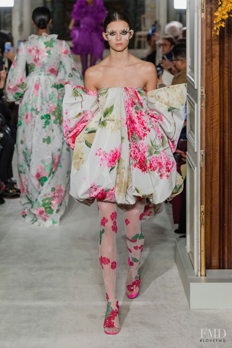 Eloise Cloes featured in  the Valentino Couture fashion show for Spring/Summer 2019