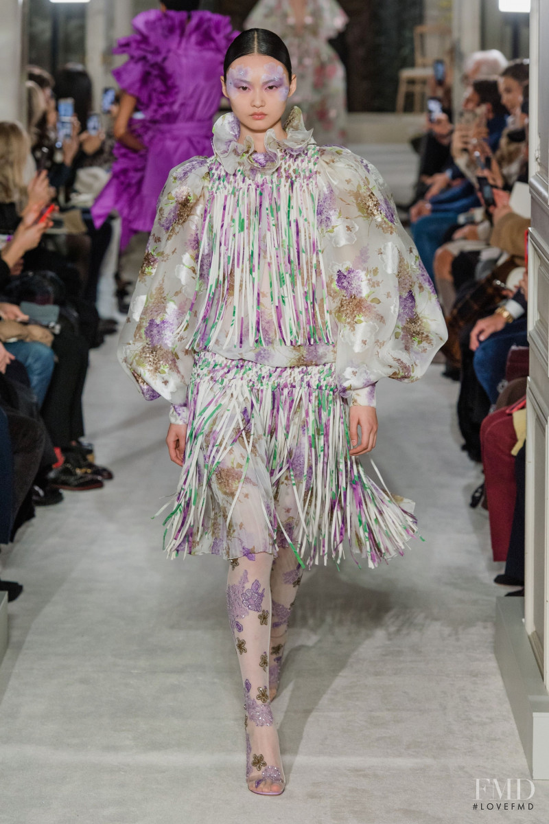 Cong He featured in  the Valentino Couture fashion show for Spring/Summer 2019