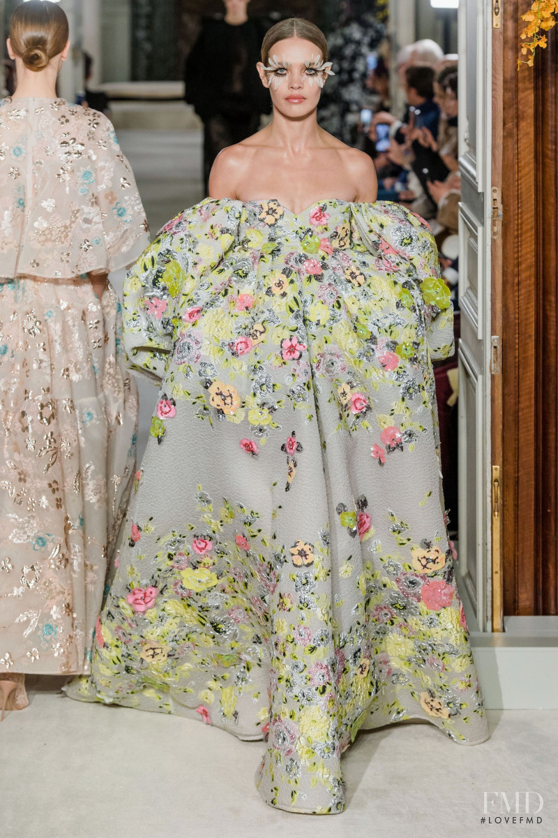 Natalia Vodianova featured in  the Valentino Couture fashion show for Spring/Summer 2019