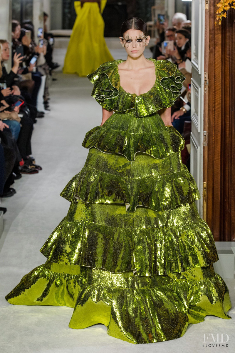 Kaia Gerber featured in  the Valentino Couture fashion show for Spring/Summer 2019