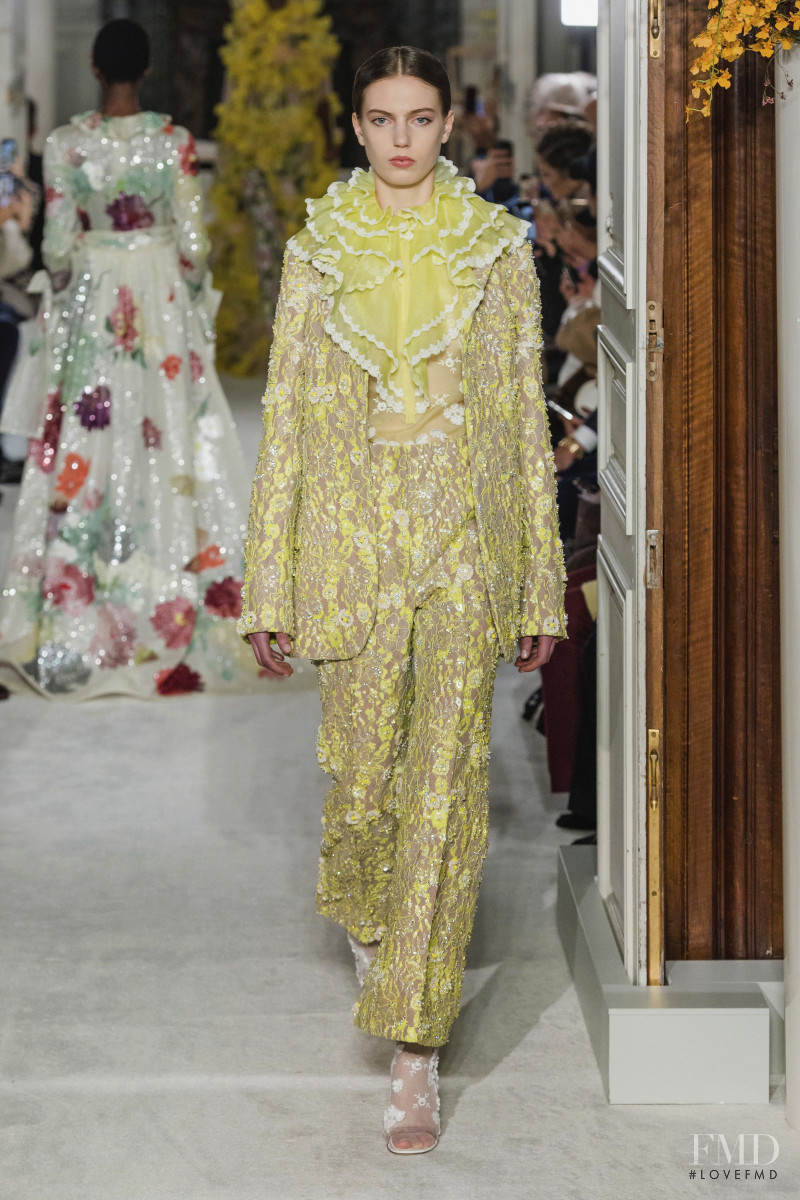 Nikki Tissen featured in  the Valentino Couture fashion show for Spring/Summer 2019