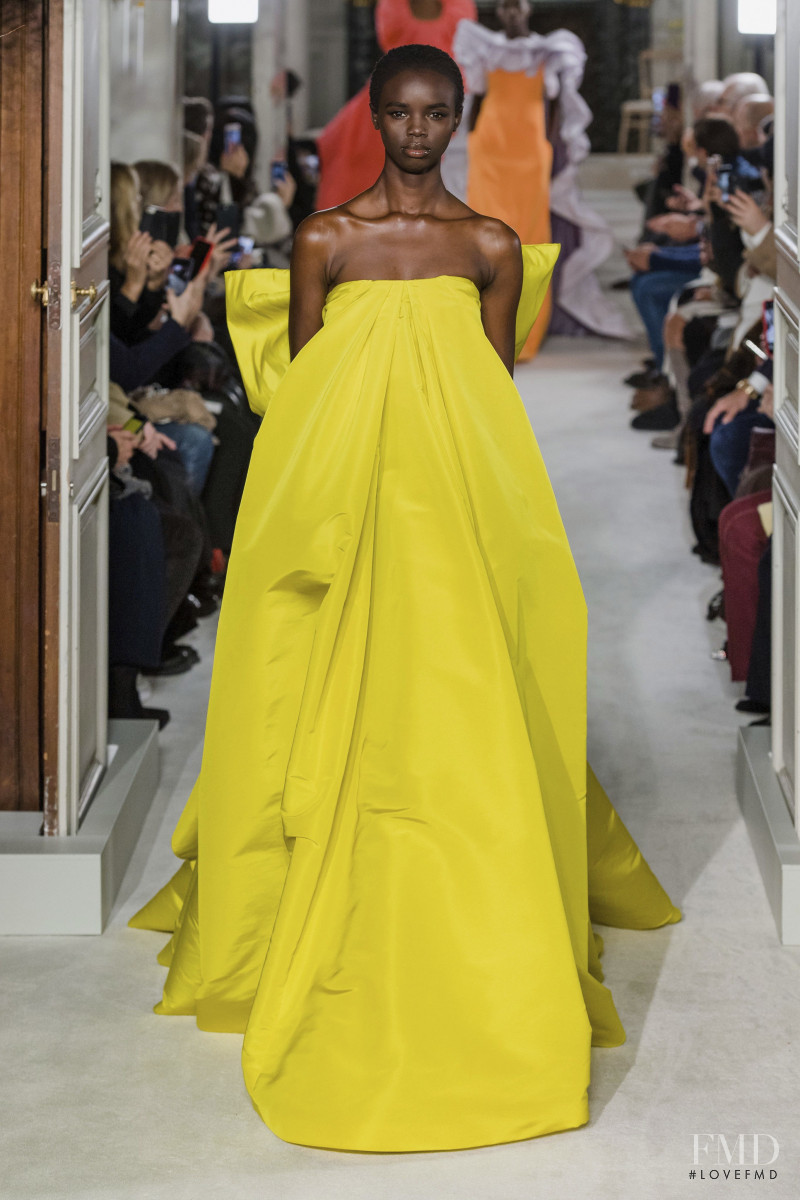 Akiima Ajak featured in  the Valentino Couture fashion show for Spring/Summer 2019