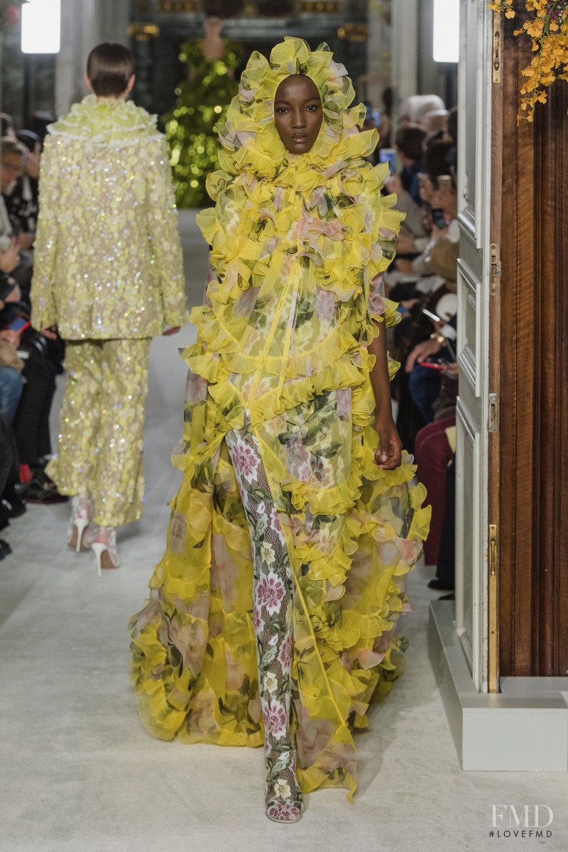 Sompa Antonio featured in  the Valentino Couture fashion show for Spring/Summer 2019