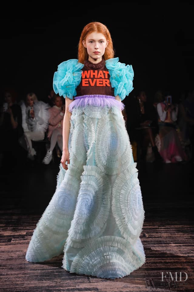 Yeva Podurian featured in  the Viktor & Rolf fashion show for Spring/Summer 2019