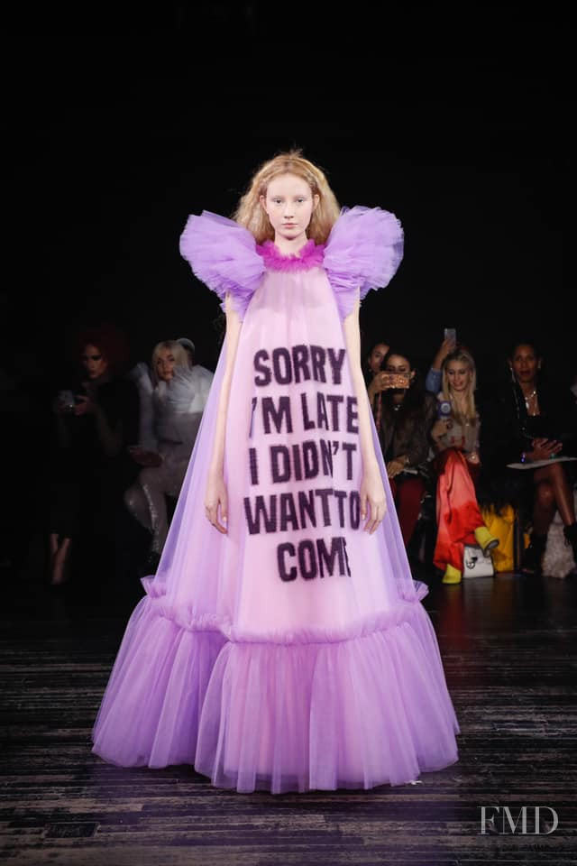 Liza Makeeva featured in  the Viktor & Rolf fashion show for Spring/Summer 2019