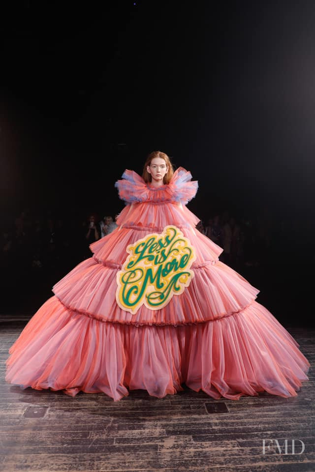 Grace Vinson featured in  the Viktor & Rolf fashion show for Spring/Summer 2019