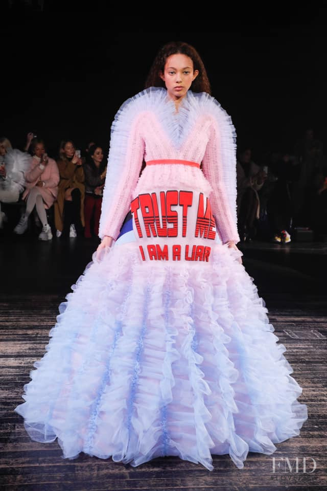 Romana Meijer featured in  the Viktor & Rolf fashion show for Spring/Summer 2019