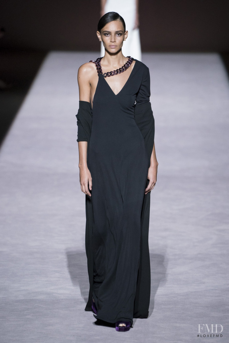 Binx Walton featured in  the Tom Ford fashion show for Autumn/Winter 2019