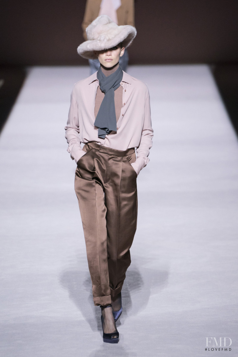 Rebecca Leigh Longendyke featured in  the Tom Ford fashion show for Autumn/Winter 2019