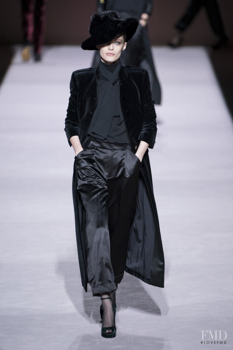 Kris Grikaite featured in  the Tom Ford fashion show for Autumn/Winter 2019