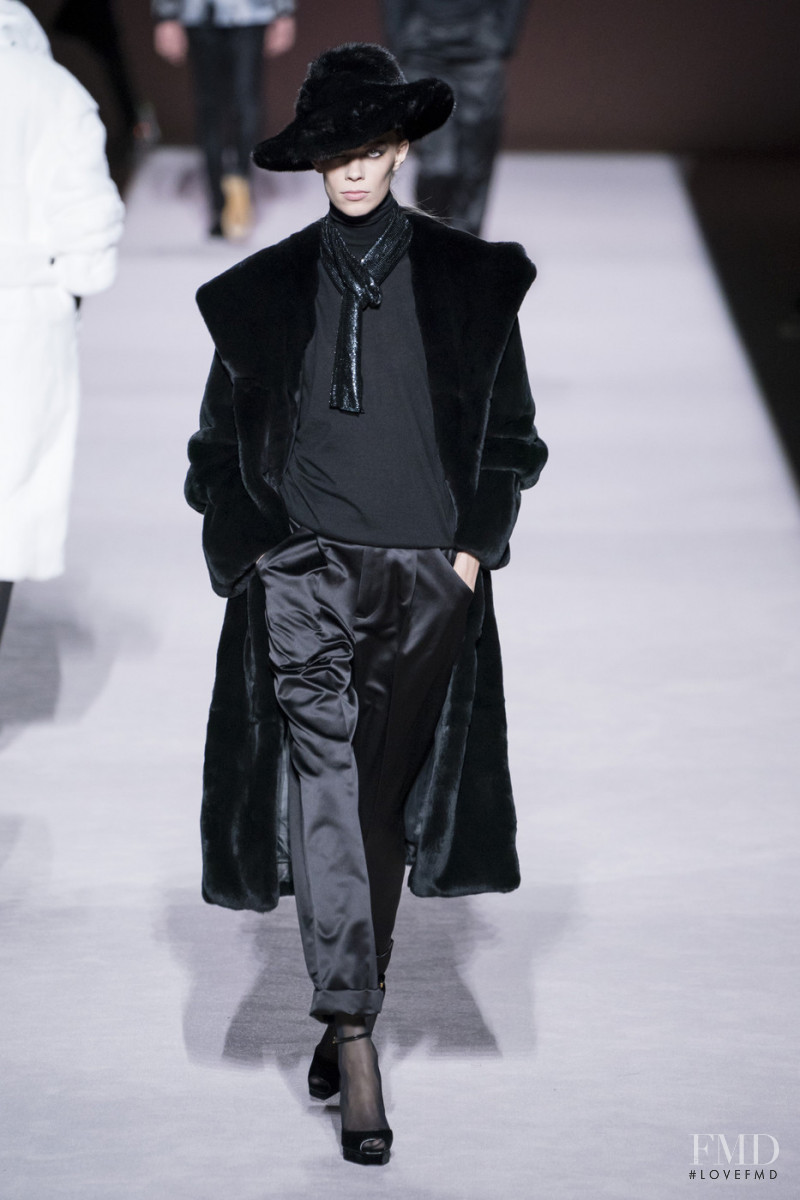 Lexi Boling featured in  the Tom Ford fashion show for Autumn/Winter 2019