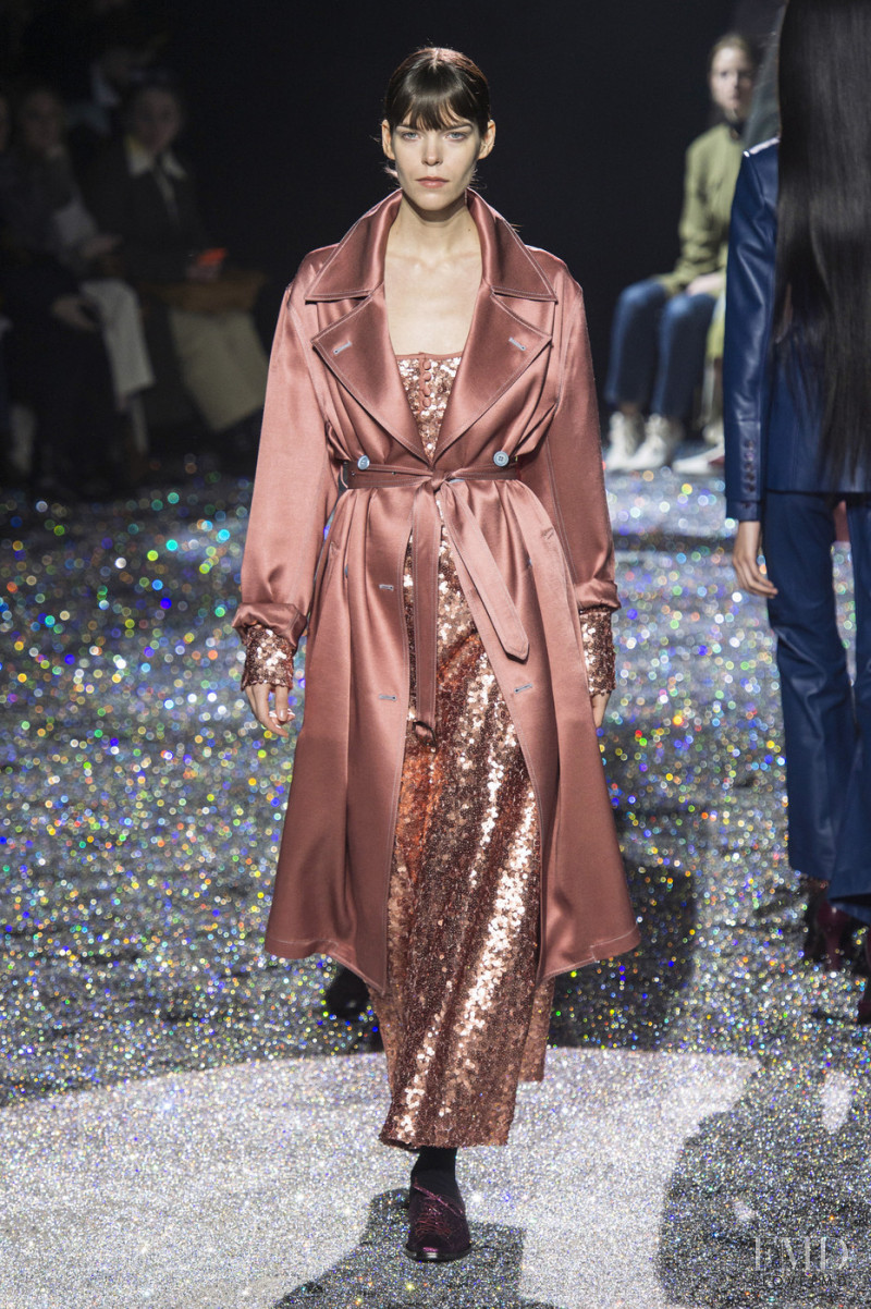 Meghan Collison featured in  the Sies Marjan fashion show for Autumn/Winter 2019