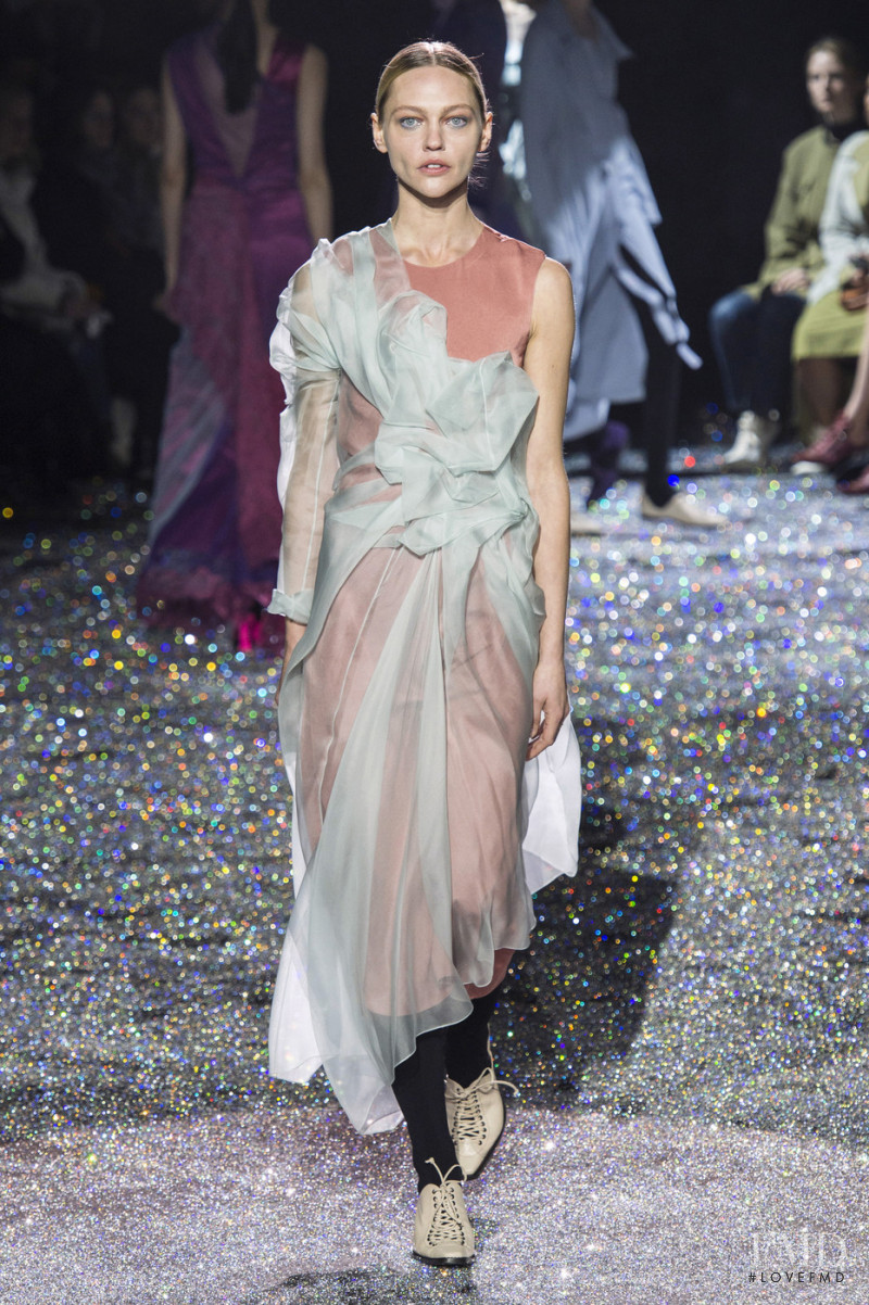 Sasha Pivovarova featured in  the Sies Marjan fashion show for Autumn/Winter 2019