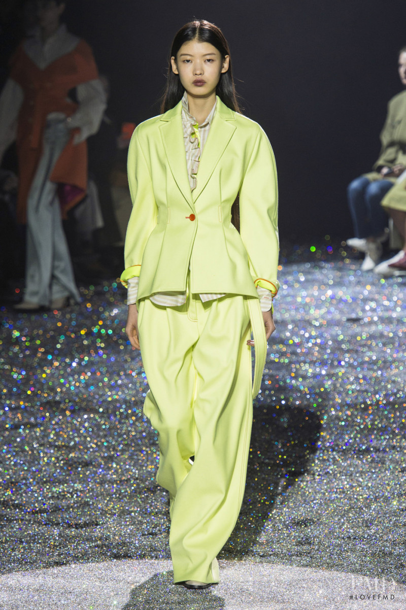 Tang He featured in  the Sies Marjan fashion show for Autumn/Winter 2019
