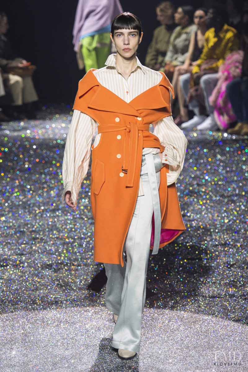 Leslie Bembinster featured in  the Sies Marjan fashion show for Autumn/Winter 2019