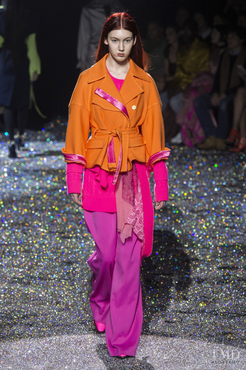Sophie Jurewicz featured in  the Sies Marjan fashion show for Autumn/Winter 2019