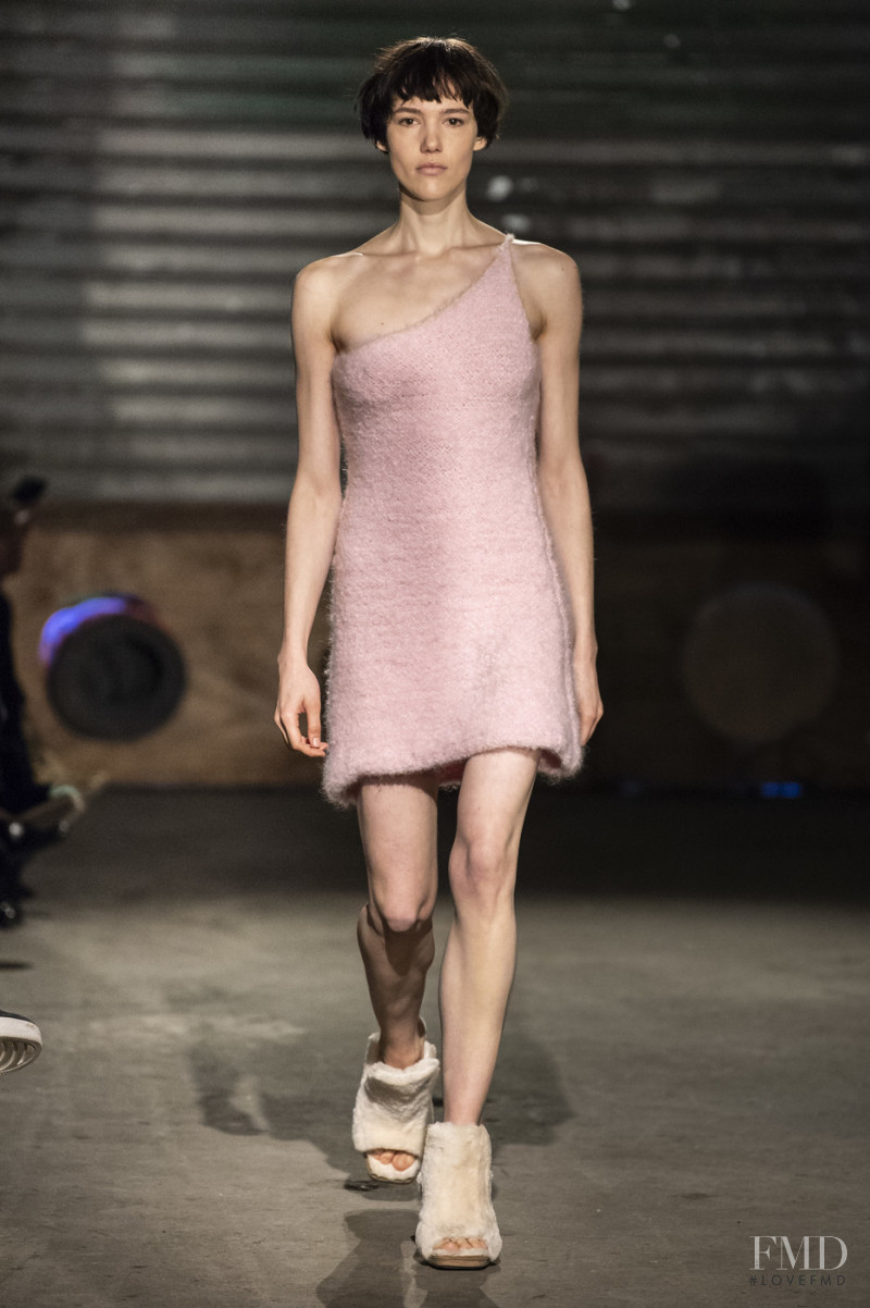 Anya Lyagoshina featured in  the Eckhaus Latta fashion show for Autumn/Winter 2019