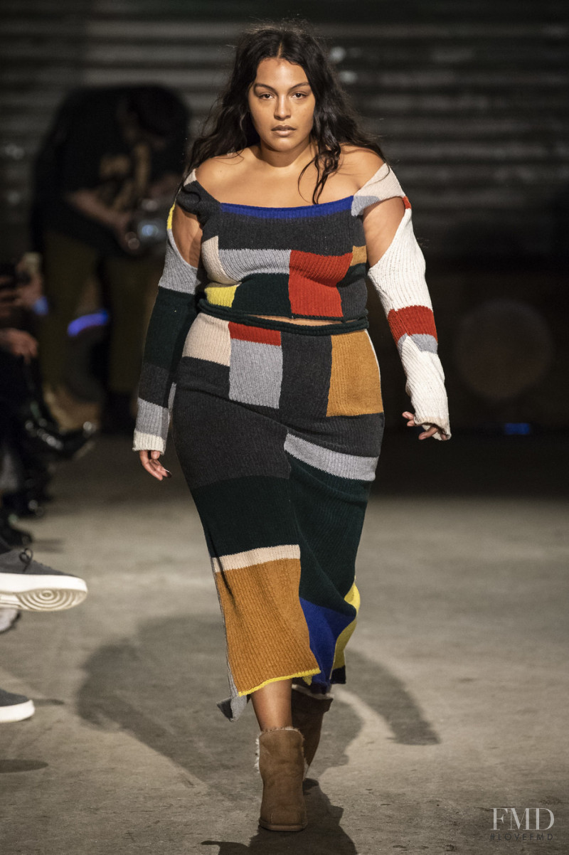 Paloma Elsesser featured in  the Eckhaus Latta fashion show for Autumn/Winter 2019