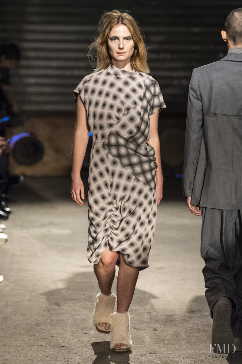 Camilla Deterre featured in  the Eckhaus Latta fashion show for Autumn/Winter 2019