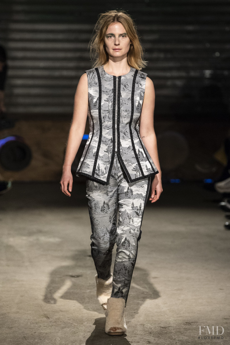Camilla Deterre featured in  the Eckhaus Latta fashion show for Autumn/Winter 2019