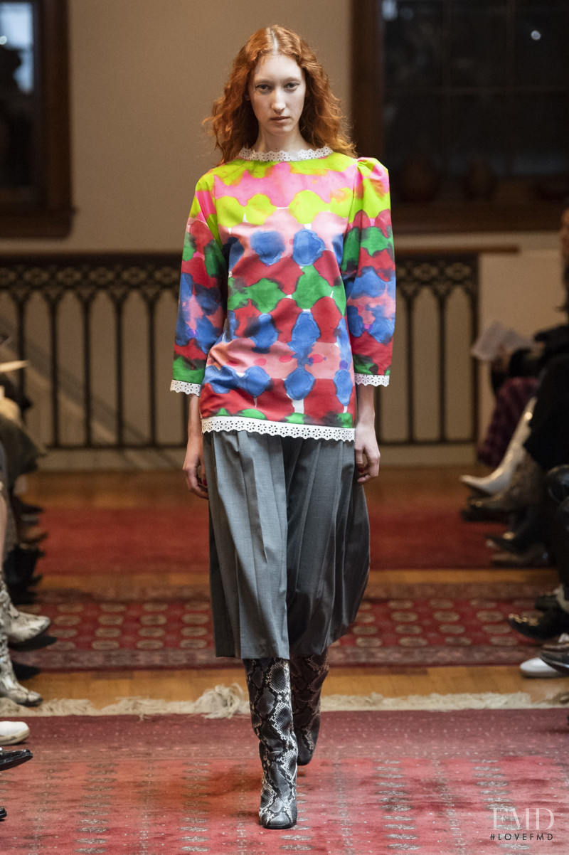 Lorna Foran featured in  the Maryam Nassir Zadeh fashion show for Autumn/Winter 2019