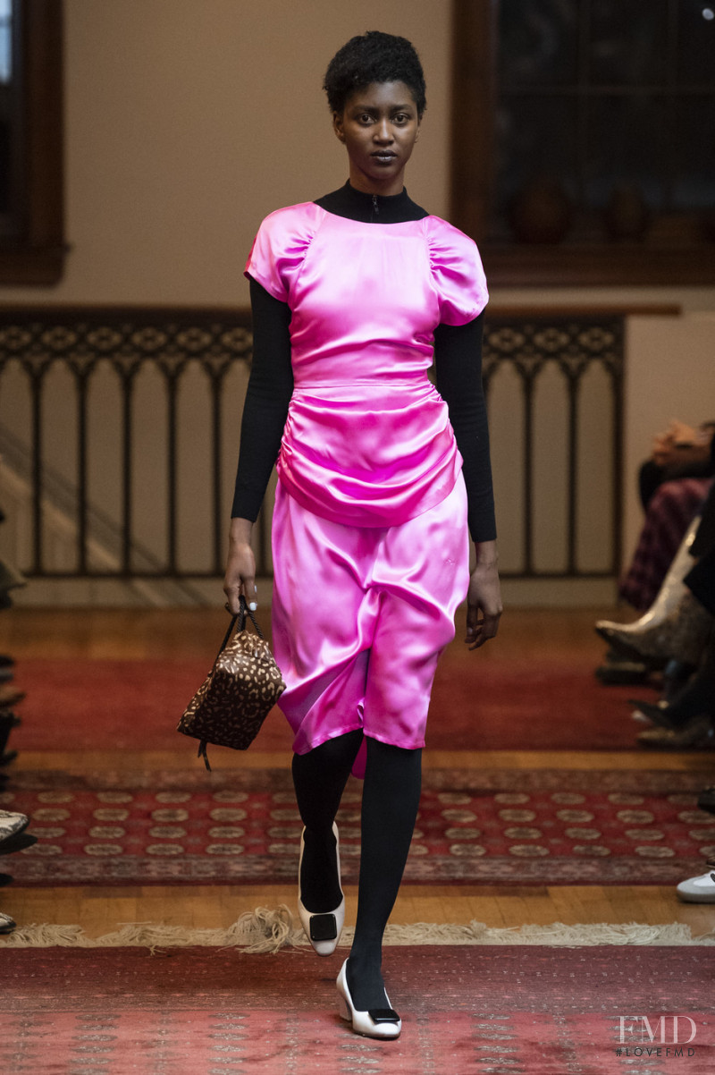 Aicha Bassoum Mohamed featured in  the Maryam Nassir Zadeh fashion show for Autumn/Winter 2019