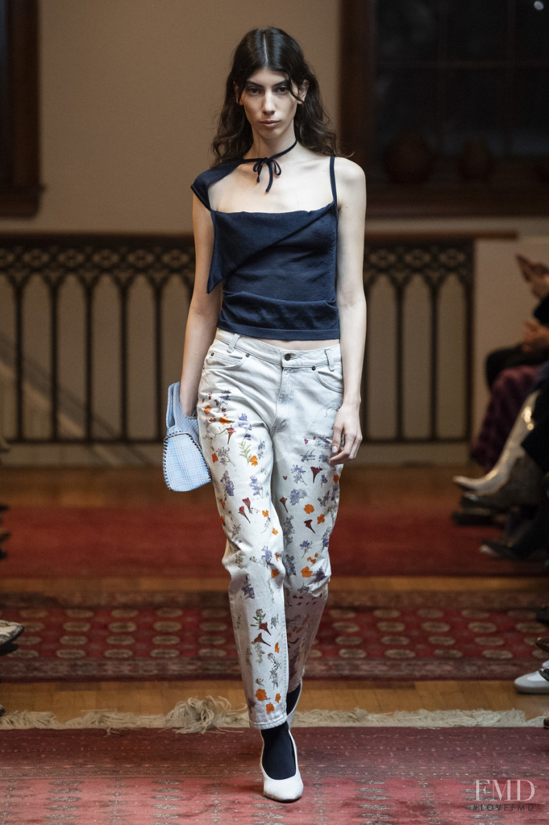 Oyku Bastas featured in  the Maryam Nassir Zadeh fashion show for Autumn/Winter 2019