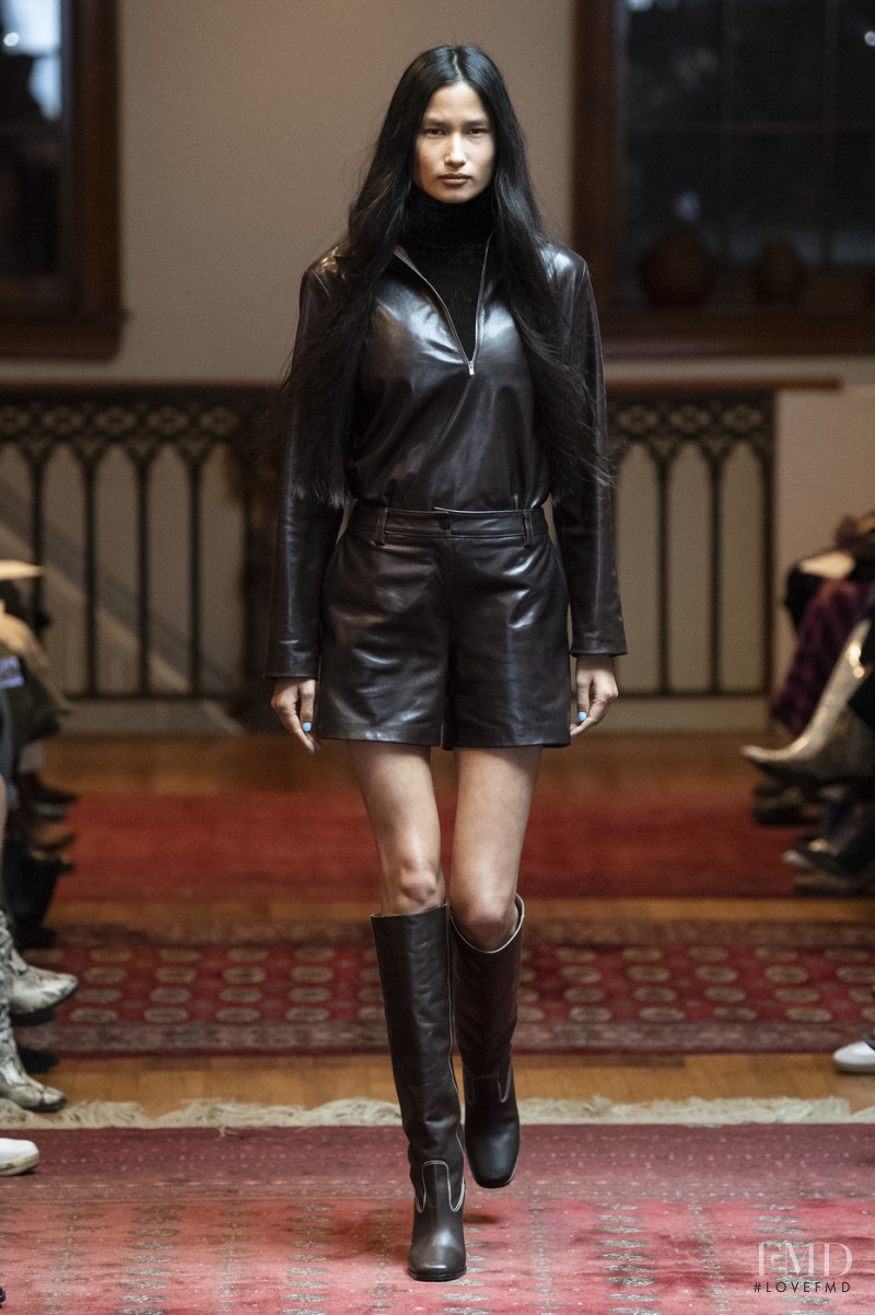 Varsha Thapa featured in  the Maryam Nassir Zadeh fashion show for Autumn/Winter 2019
