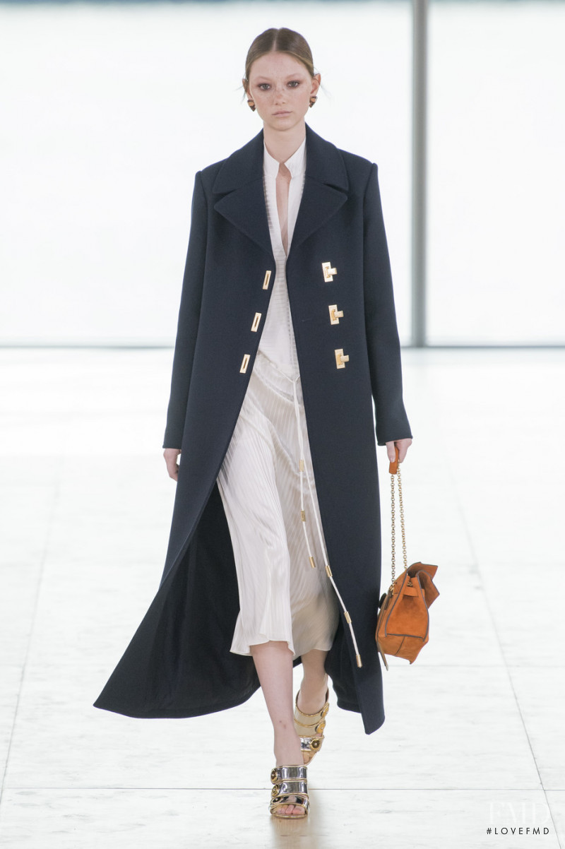 Sara Grace Wallerstedt featured in  the Tory Burch fashion show for Autumn/Winter 2019