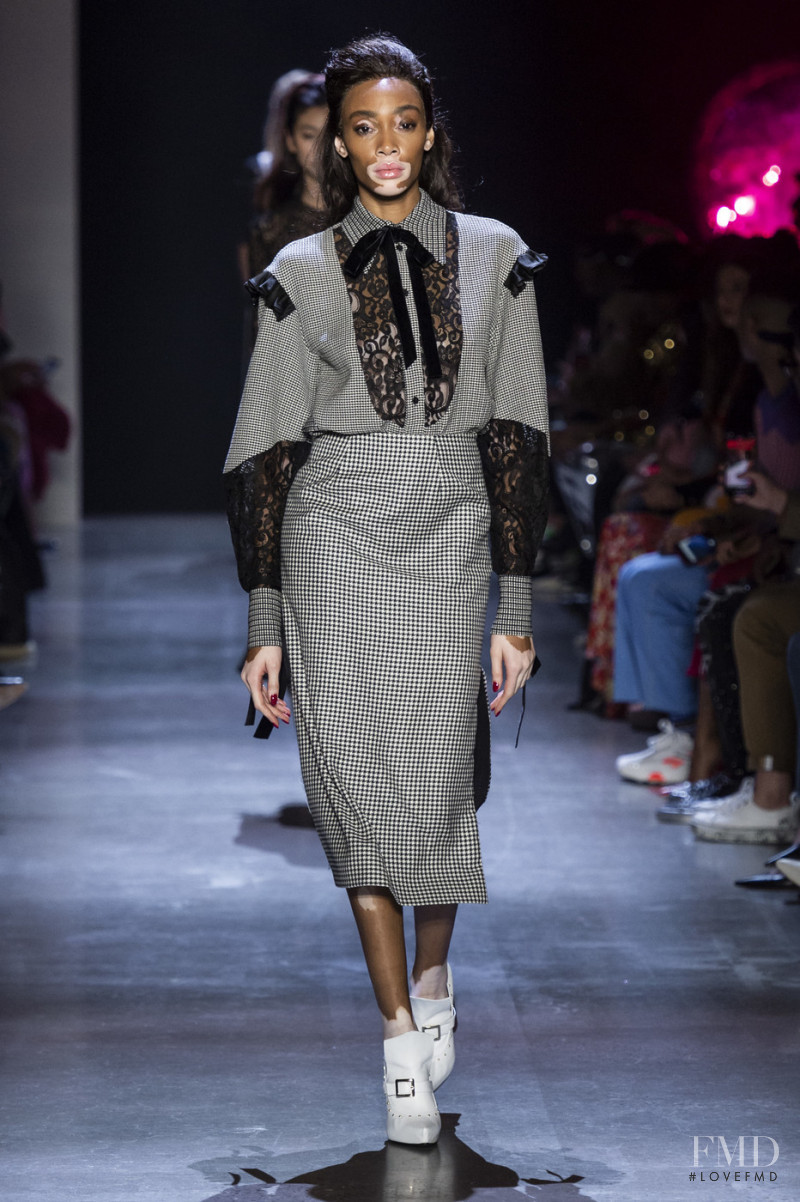 Winnie Chantelle Harlow featured in  the Prabal Gurung fashion show for Autumn/Winter 2019