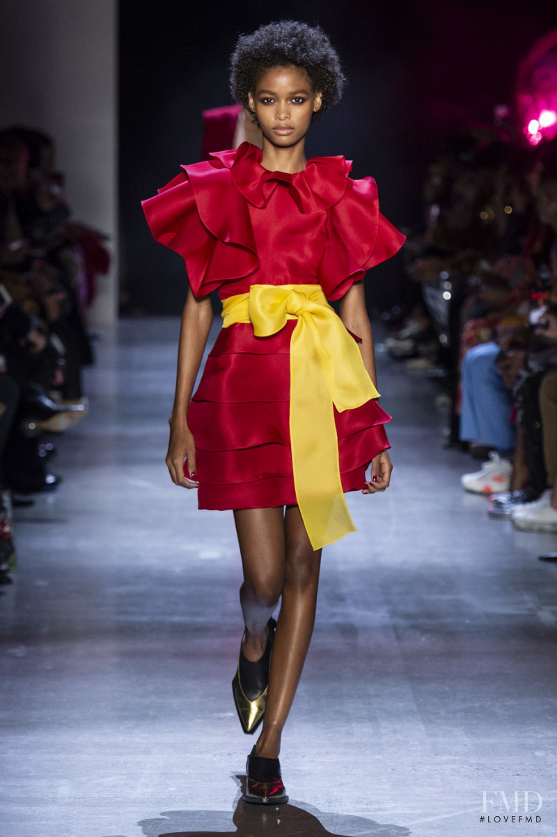 Blesnya Minher featured in  the Prabal Gurung fashion show for Autumn/Winter 2019