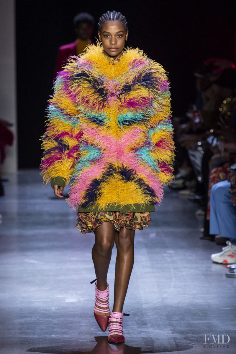 Karly Loyce featured in  the Prabal Gurung fashion show for Autumn/Winter 2019