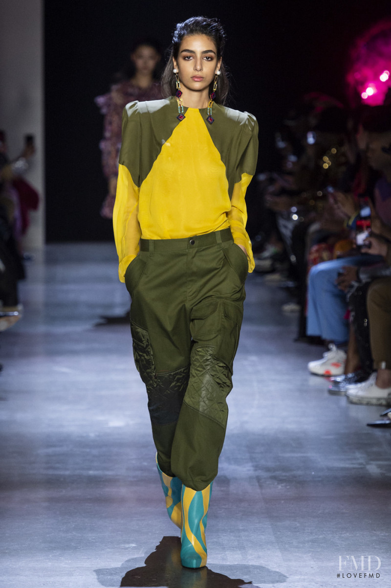 Nora Attal featured in  the Prabal Gurung fashion show for Autumn/Winter 2019