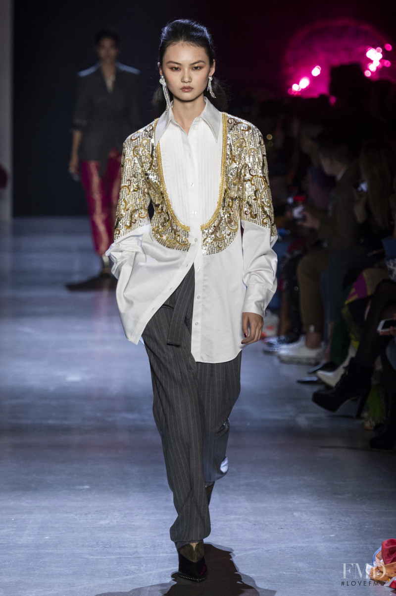 Cong He featured in  the Prabal Gurung fashion show for Autumn/Winter 2019