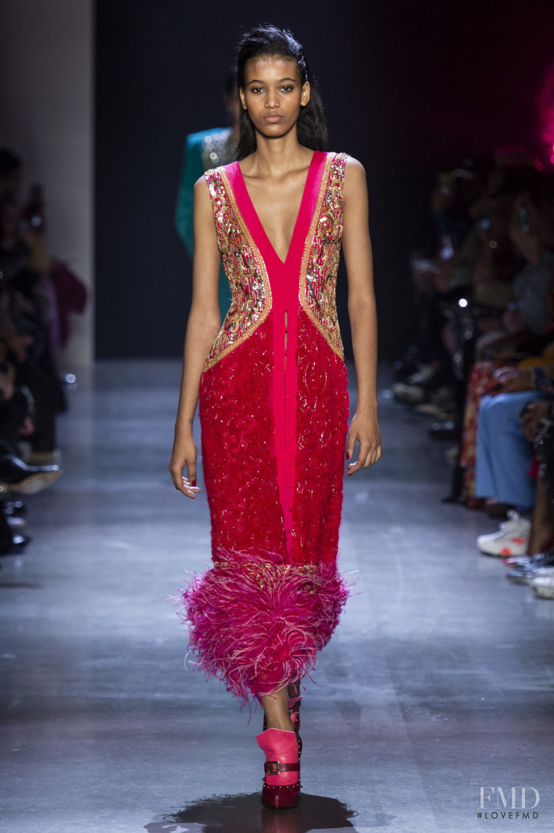 Manuela Sanchez featured in  the Prabal Gurung fashion show for Autumn/Winter 2019