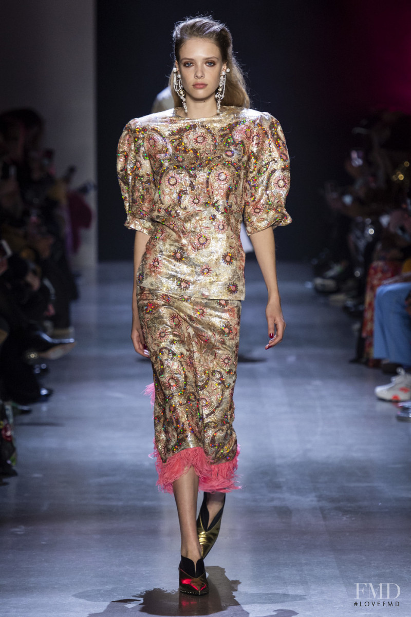 Charlotte Rose Hansen featured in  the Prabal Gurung fashion show for Autumn/Winter 2019