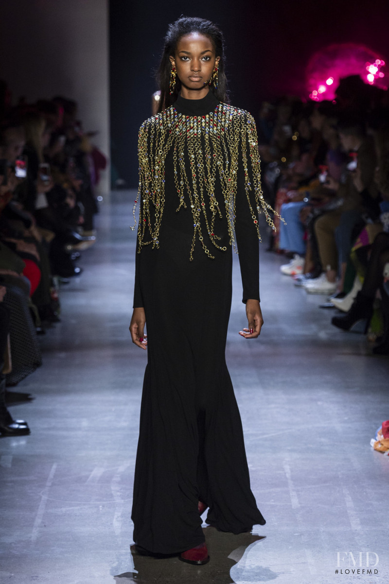 Sana Diouf featured in  the Prabal Gurung fashion show for Autumn/Winter 2019