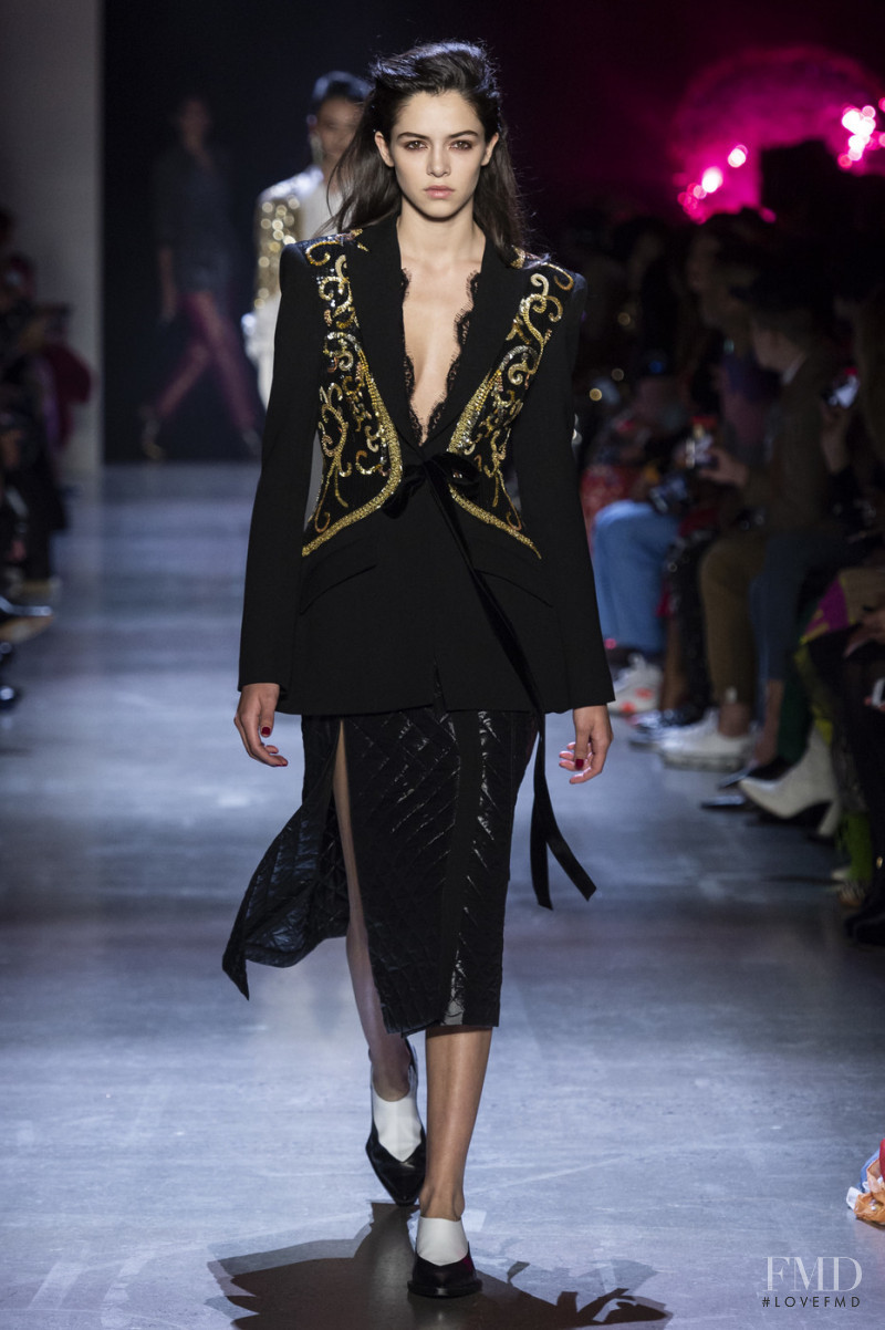 Maria Miguel featured in  the Prabal Gurung fashion show for Autumn/Winter 2019
