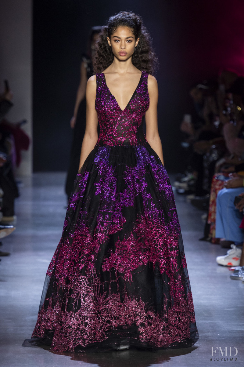 Zoe Thaets featured in  the Prabal Gurung fashion show for Autumn/Winter 2019