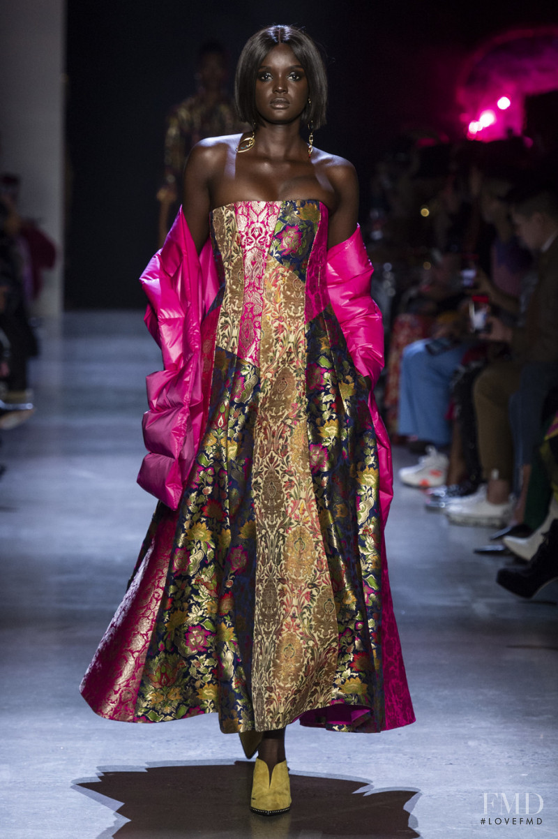 Duckie Thot featured in  the Prabal Gurung fashion show for Autumn/Winter 2019