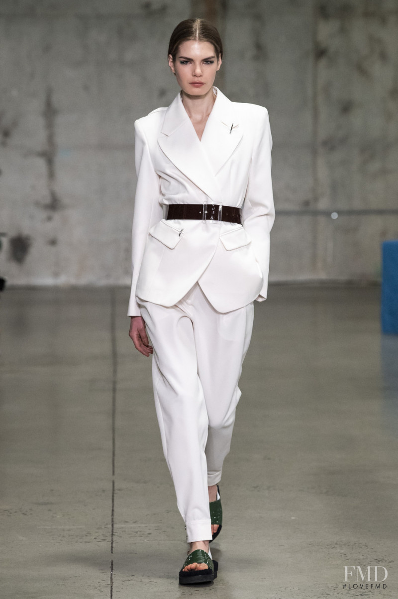 Sophie Rask featured in  the Tibi fashion show for Autumn/Winter 2019
