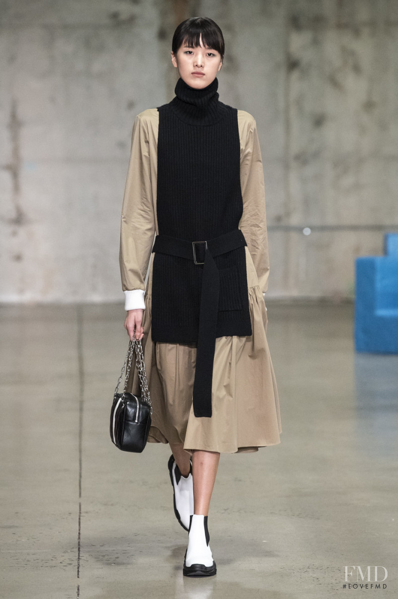 Hui Hui Ma featured in  the Tibi fashion show for Autumn/Winter 2019