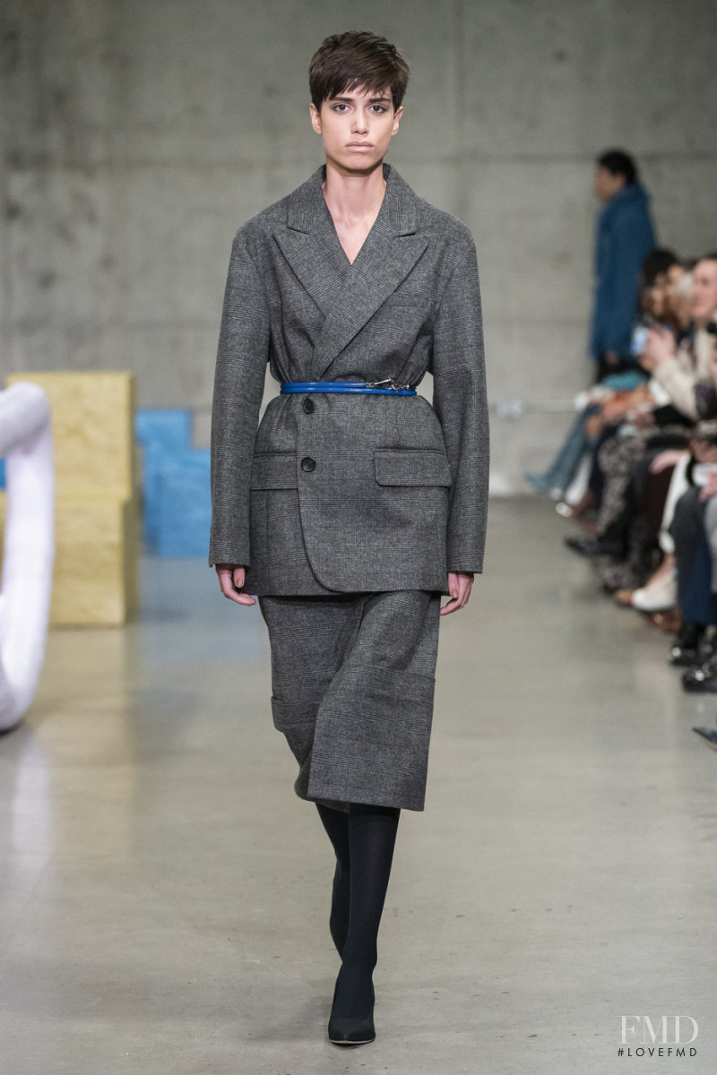 Anna Herrera featured in  the Tibi fashion show for Autumn/Winter 2019