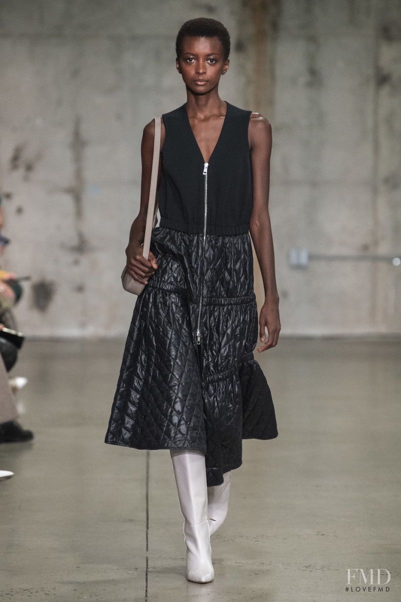 Amira Pinheiro featured in  the Tibi fashion show for Autumn/Winter 2019