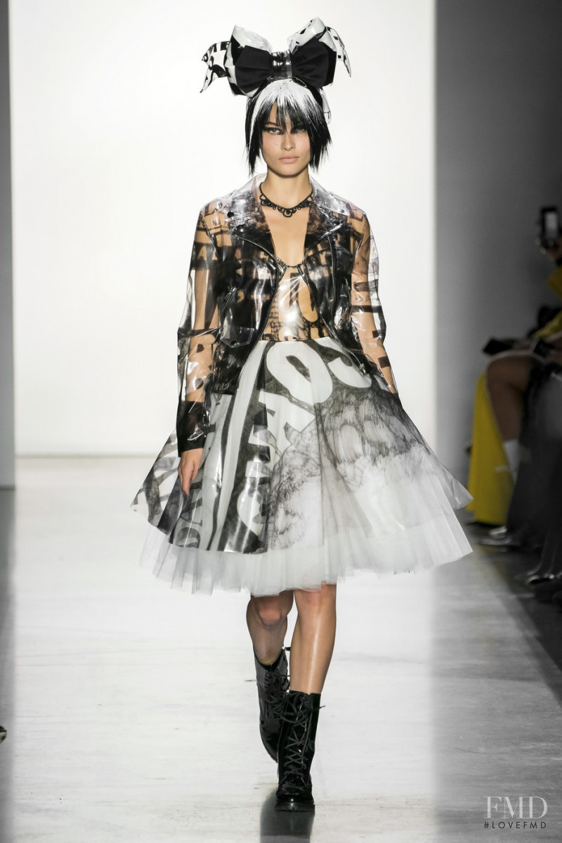 Grace Elizabeth featured in  the Jeremy Scott fashion show for Autumn/Winter 2019